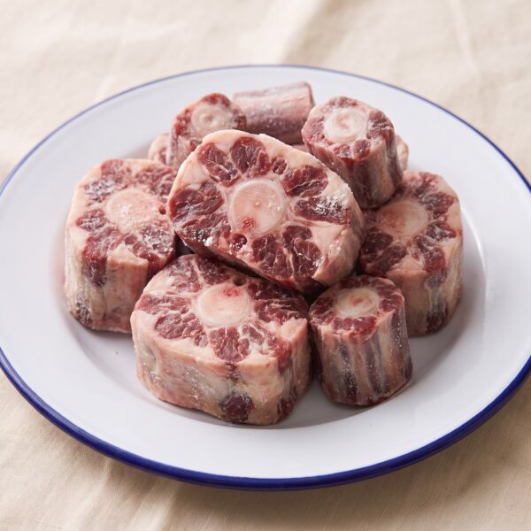 Oxtail, frozen as it arrives